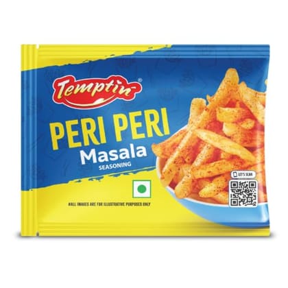 Temptin Peri Peri Masala Seasoning Spice | 7g X 40 Pack | 280g | for Pizzas, Pastas, Fries, Pakodas, Salads | And Many More Temptin Peri Peri Masala Seasoning Spice | 7g X 40 Pack | 280g | for Pizzas, Pastas, Fries, Pakodas, Salads | And Many More
