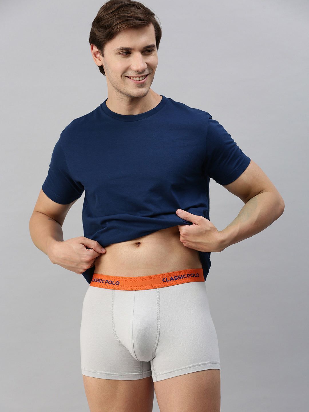 Classic Polo Men's Modal Solid Trunk | Glance - Grey