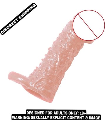Naughty World Baile 5 inch Dotted Penis Sleeve Washable & Reusable Delay & Extra Time Penis Sleeve For Men
