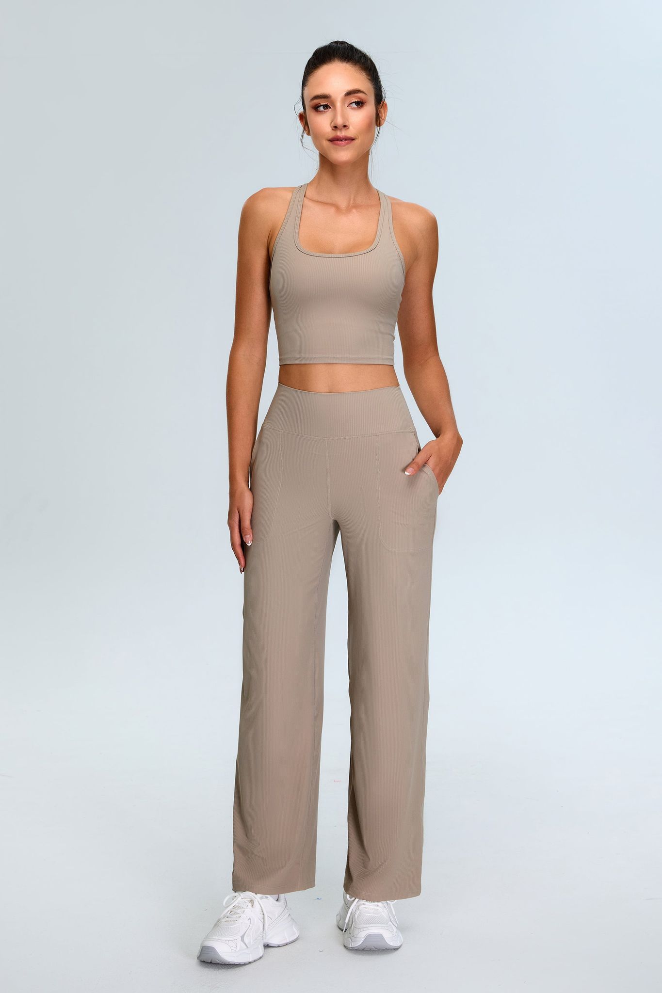 Lino Khaki Light Workout Set