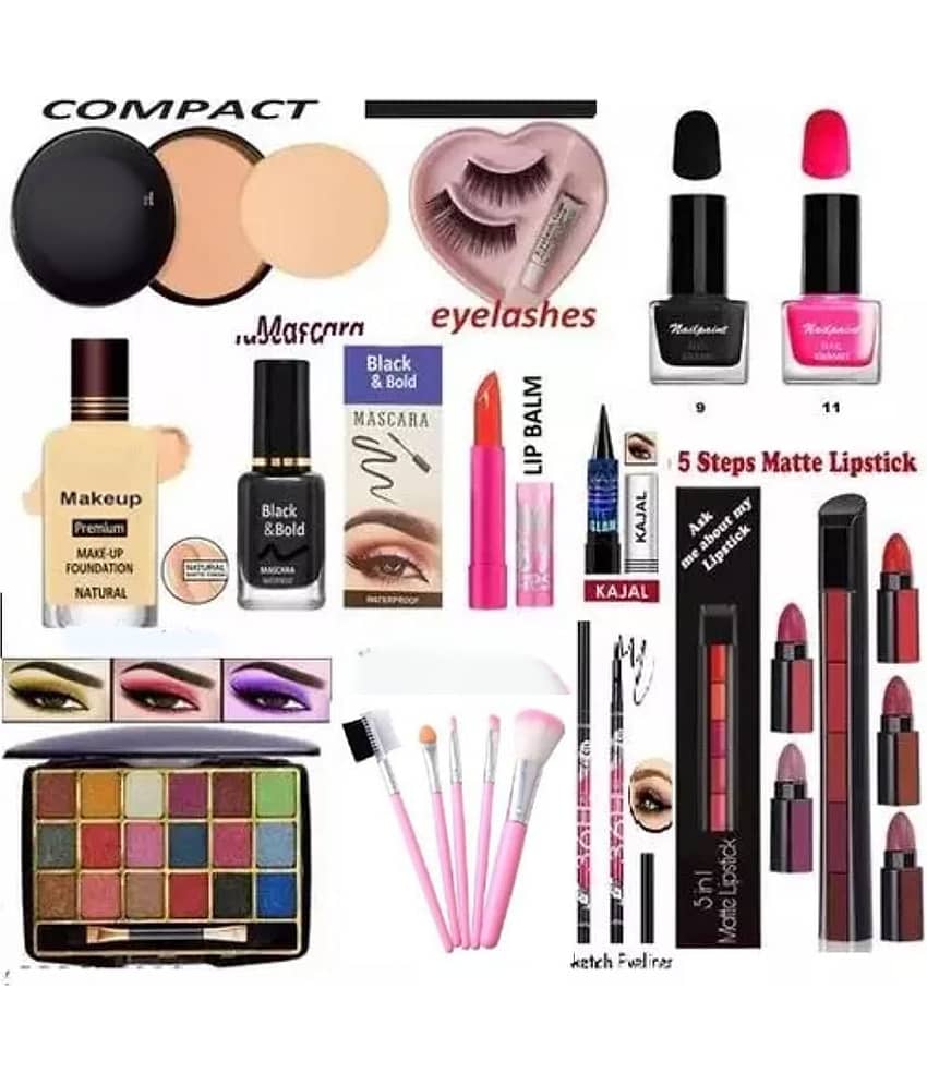 Swenky All in One Waterproof Beginner Friendly Makeup Kit (Pack of 13)