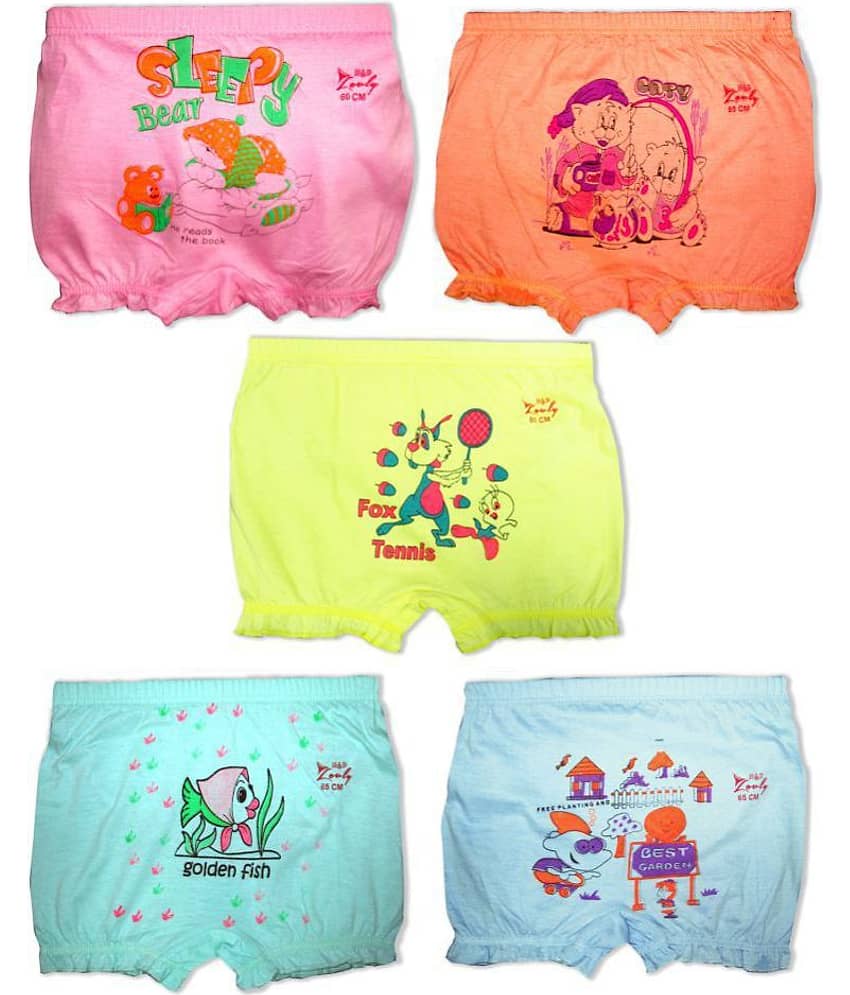 HAP Pack of 5 Cotton Bloomers For Girls ( Multi )