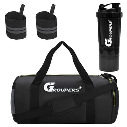 GROUPERS Stylish Gym Bag for Workout & Travel