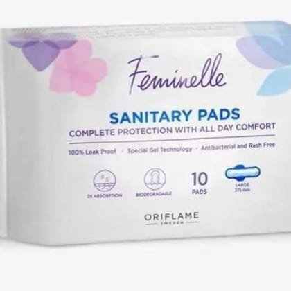Premium White Sanitary Pad for Girls and Women Large Size Casual Use