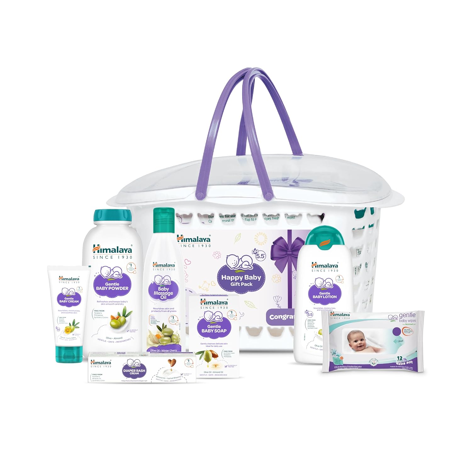 Baby Gift Pack Basket,Pack of 1 set,white