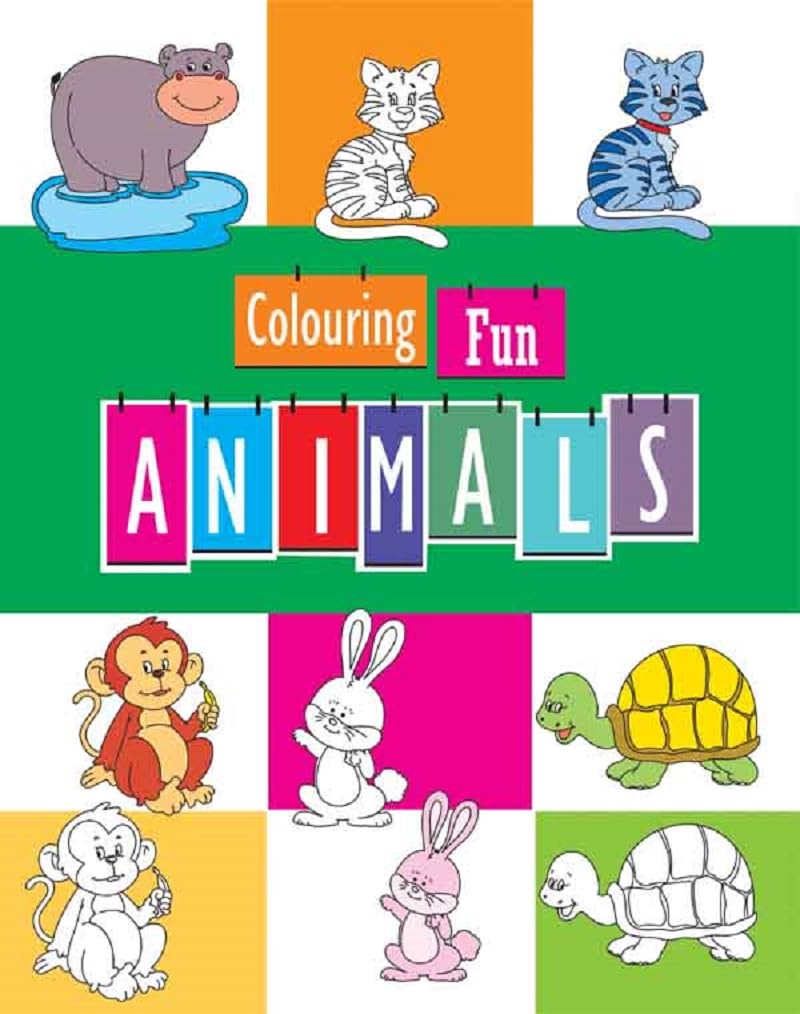 Colouring Fun - ANIMALS [Paperback] [Jan 18, 2024] LS Editorial Team