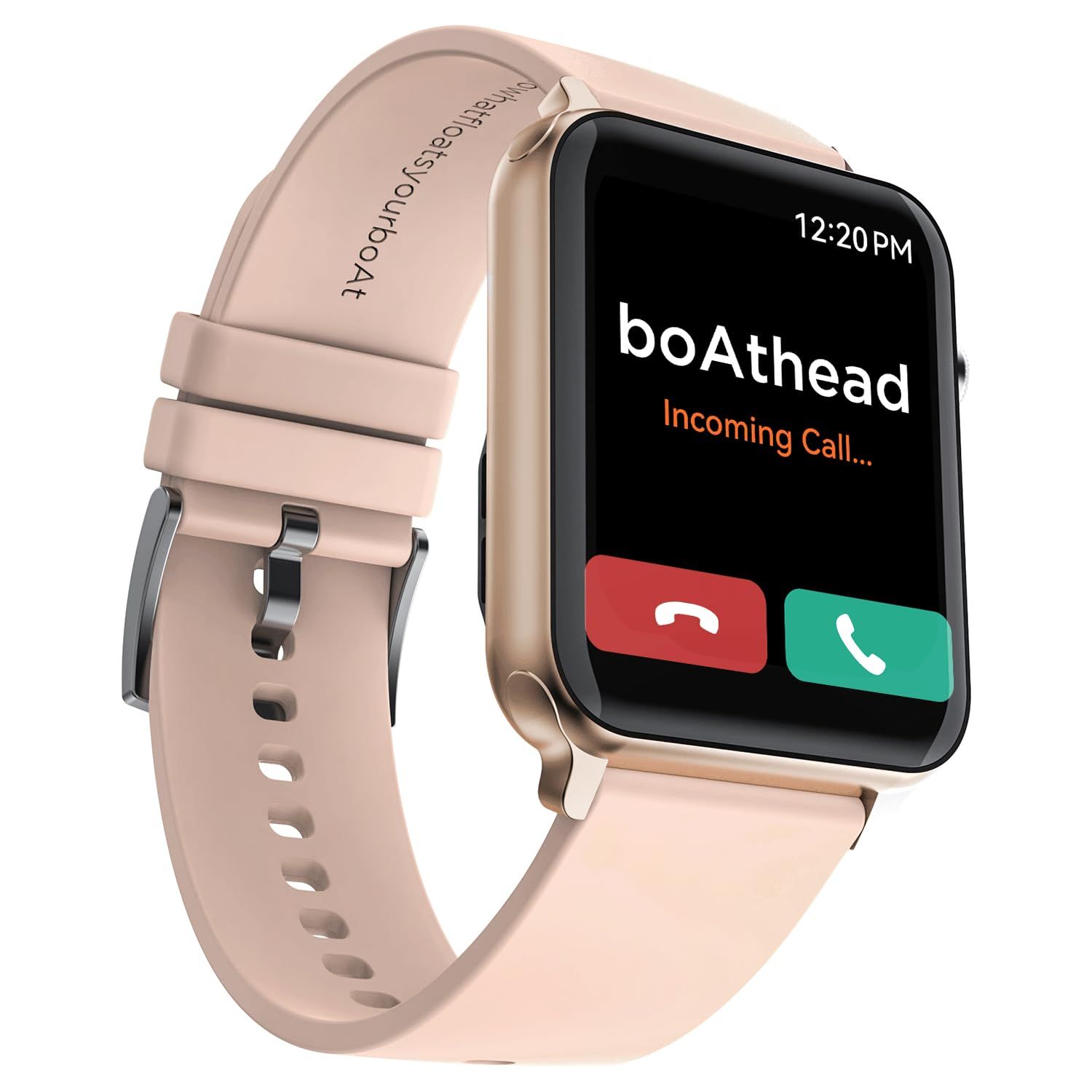 boAt Storm Call | Bluetooth Calling Smart Watch with 1.69" (4.29 cm) HD display, Super-Responsive Dialpad, 150+ Cloud Faces Flamingo Pink