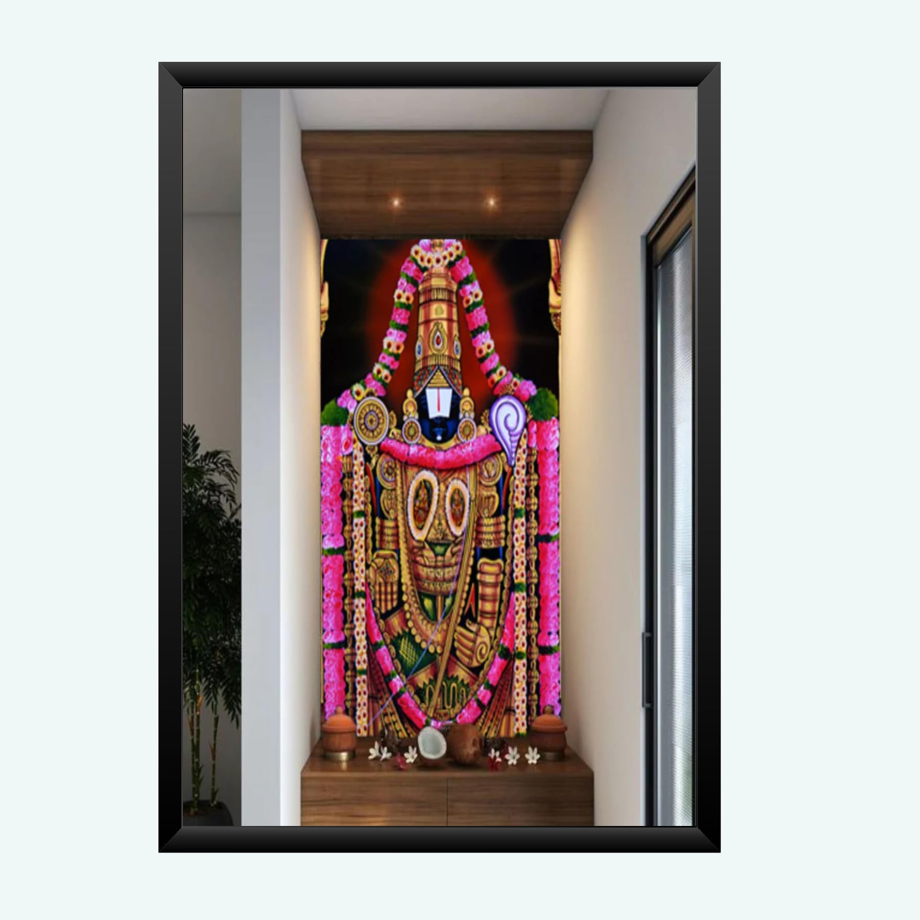 NOKKES tirupati blalaji Venkateswara tirupati blalaji Photo Frames Religious Photo frame 5X7 Inch Photo Frame_AQW42