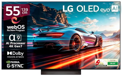 LG OLED evo 195cm (77) TV (G5), Î±11 AI Processor 4K Gen2, 120Hz Native Refresh Rate, 60W Audio Output, 2025