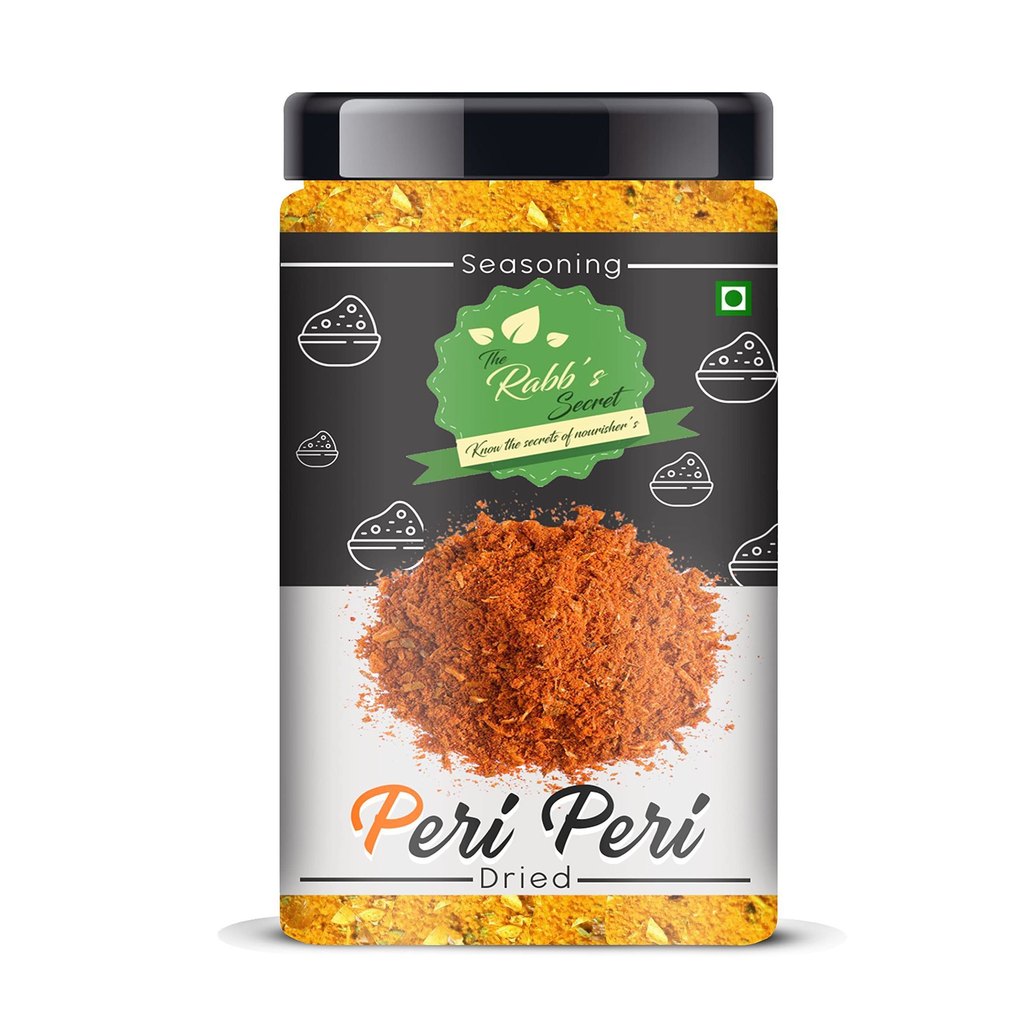 The Rabb's Secret Peri Peri Seasoning Jar: 400gm (Peri Peri, 400gm)