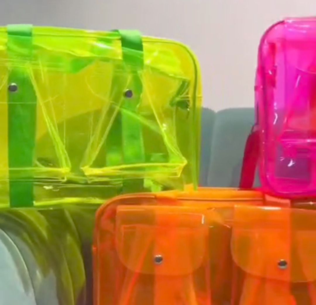 Esmi- *Premium quality Transparent Neon Side Bag*
