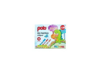 polo oil pastels 12 vibrant shades (Lilliput) | Pack of 5 |smooth & rich colors | non-toxic & child-safe | ideal for kids, artists & school art projects