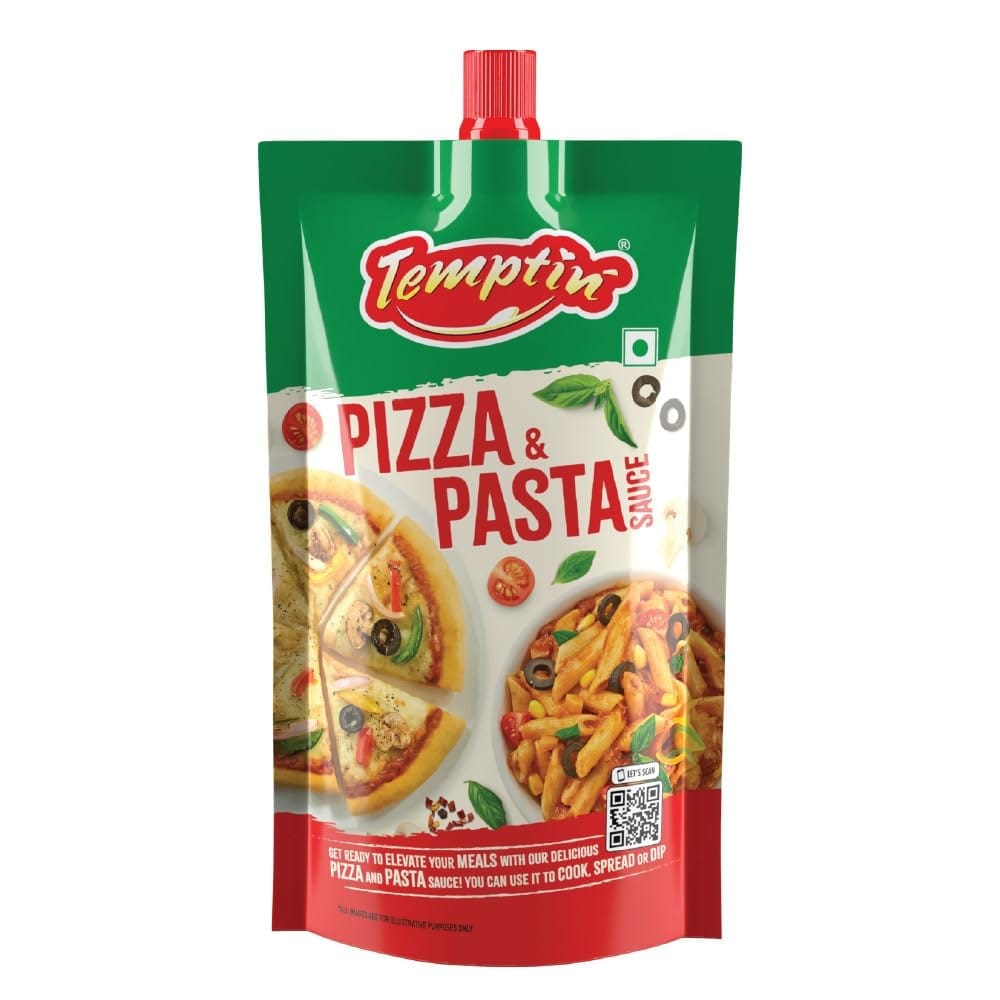 Temptin Pizza & Pasta Sauce 100g X 3 | Pack of 3| Rich & Flavorful Sauce for Homemade Pizzas | Pastas, and More – Premium Taste | Authentic Ingredients for Every Meal