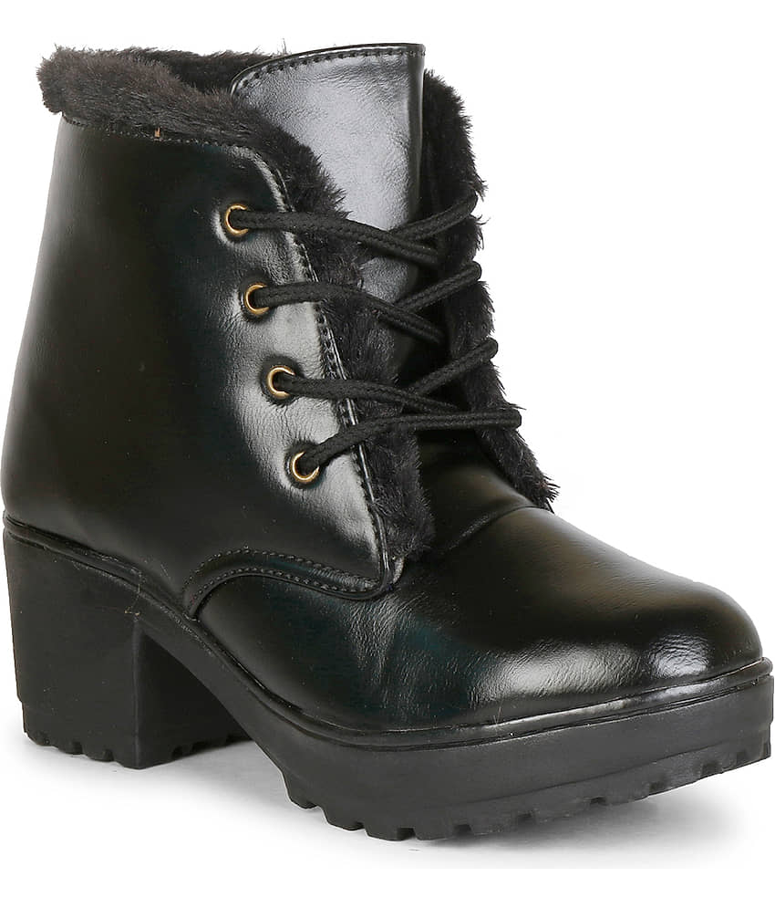 Saheb - Black Women's Ankle Length Boots