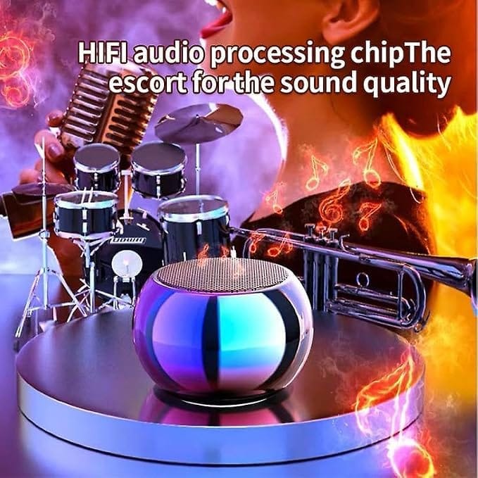 Mini Portable Bluetooth Speaker Wireless Rechargeable Music Speaker with Compact Design