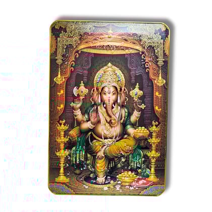 “Lord Ganesha Maharaja Wall Frame 12×18 in by Saadhya Decors – Don’t Buy Dull, Low-Detail Religious Prints! Choose This Majestic, Royal, Prosperity-Bringing Ganpati Art for Auspicious &amp; Luxury Home Décor.”