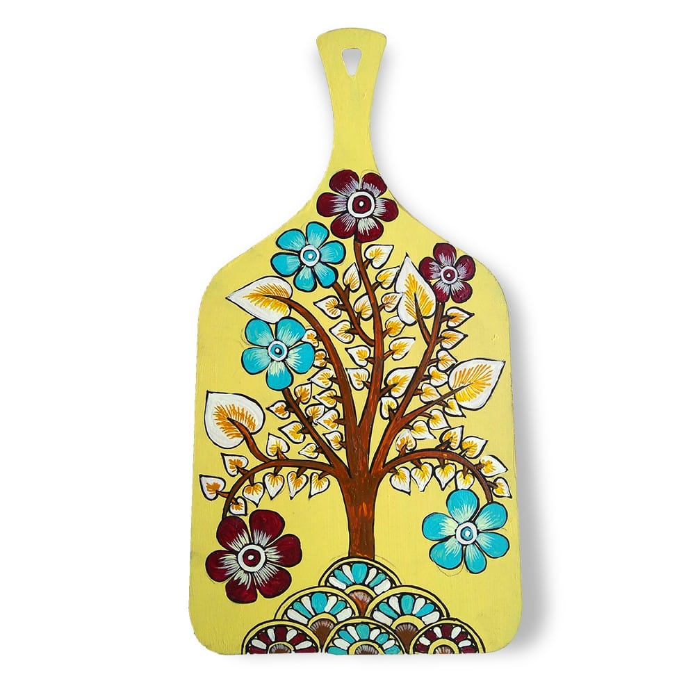 Kalamkari on Chopping Board DIY Kit by Penkraft