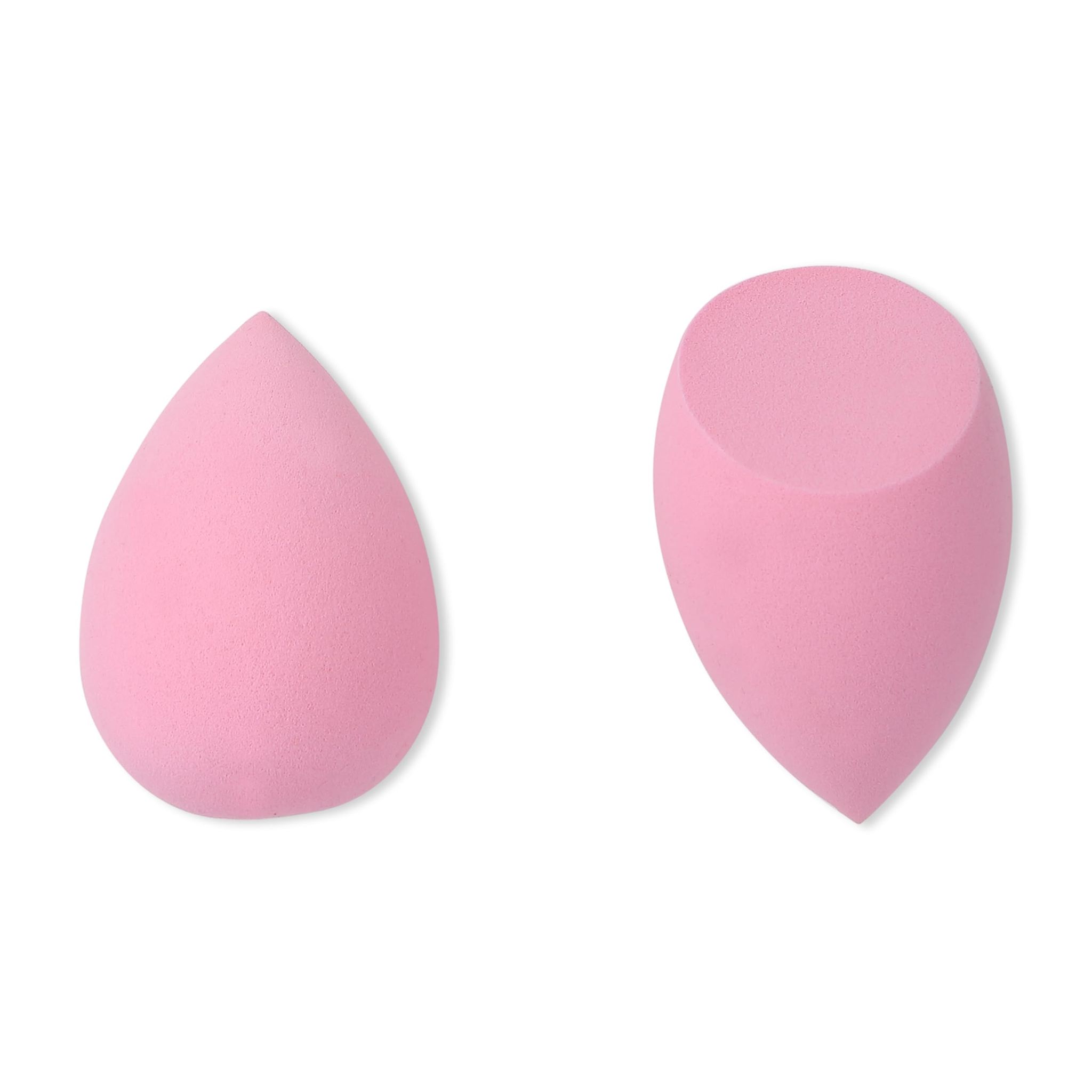 BUNGALOW BEAUTY Makeup Blender Sponges| Foundation Blender Sponge | Easy to clean I Latex-free Sponge I Suitable for Sensitive Skin | Pink| Teardrop Shape| Set of 2