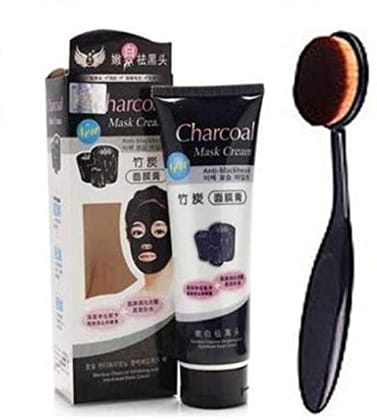 Elecsera Combo of Charcoal face mask peel off mask anti blackhead with makeup foundation brush (2 Items in the set) Elecsera Combo of Charcoal face mask peel off mask anti blackhead with makeup foundation brush (2 Items in the set)