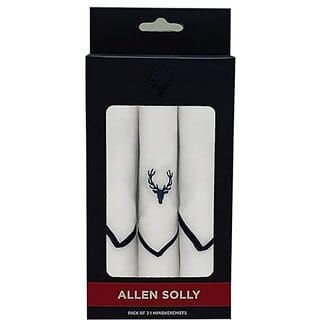 (Pack Of 3) Allen Solly Cotton Men White Casual Style Handkerchief