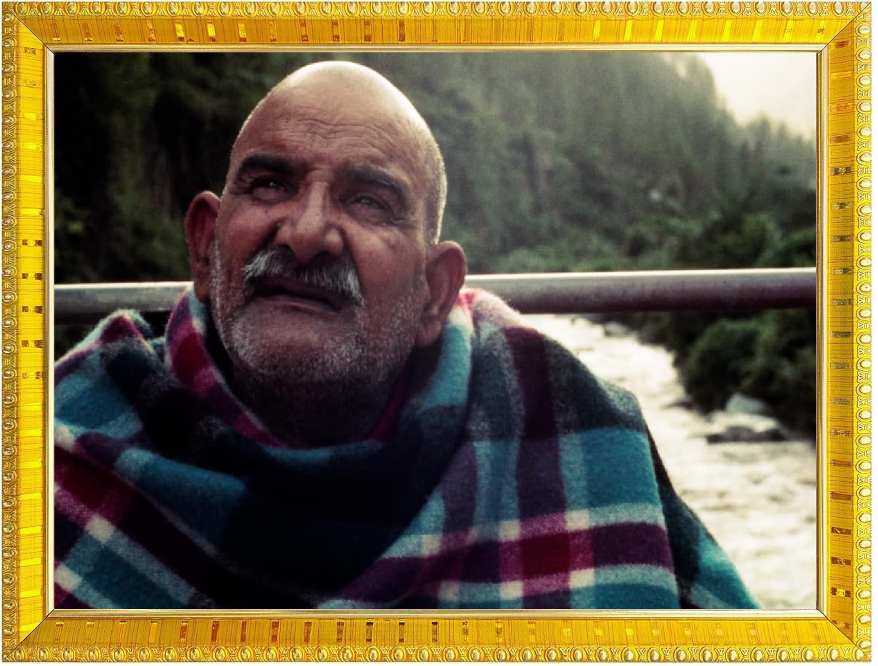 NOKKES Neem Karoli Baba Neev Karori baba Photo Frames Religious Photo frame 5X7 Inch Photo Frame_W45