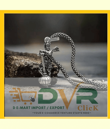 DvR ClicK Hanuman Gada Stand by Locket With Chain ( Pack of 1 )