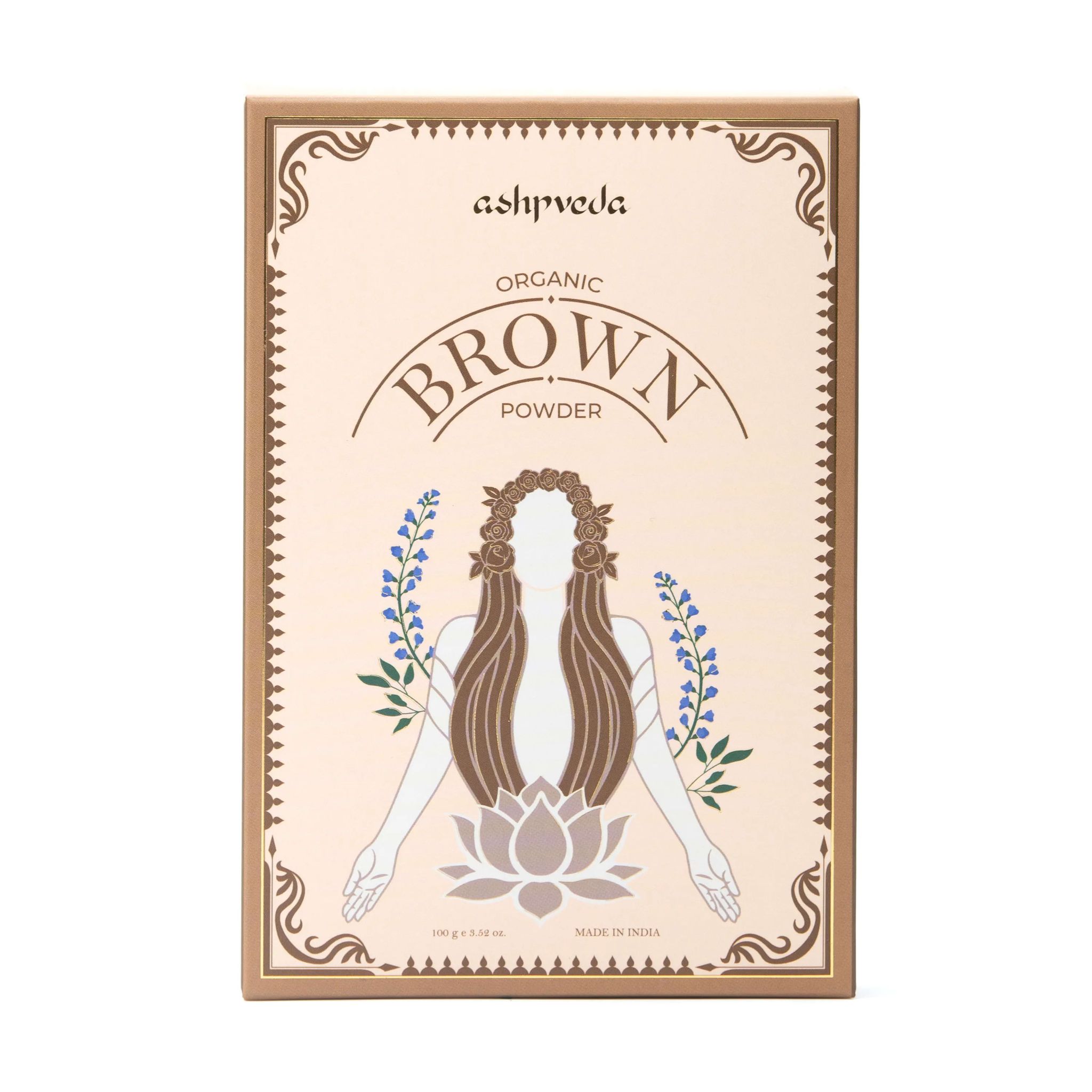 ashpveda Organic Brown Hair Color Powder