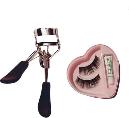 CartKing Glamezone False Eyelashes with Eyelash Curler