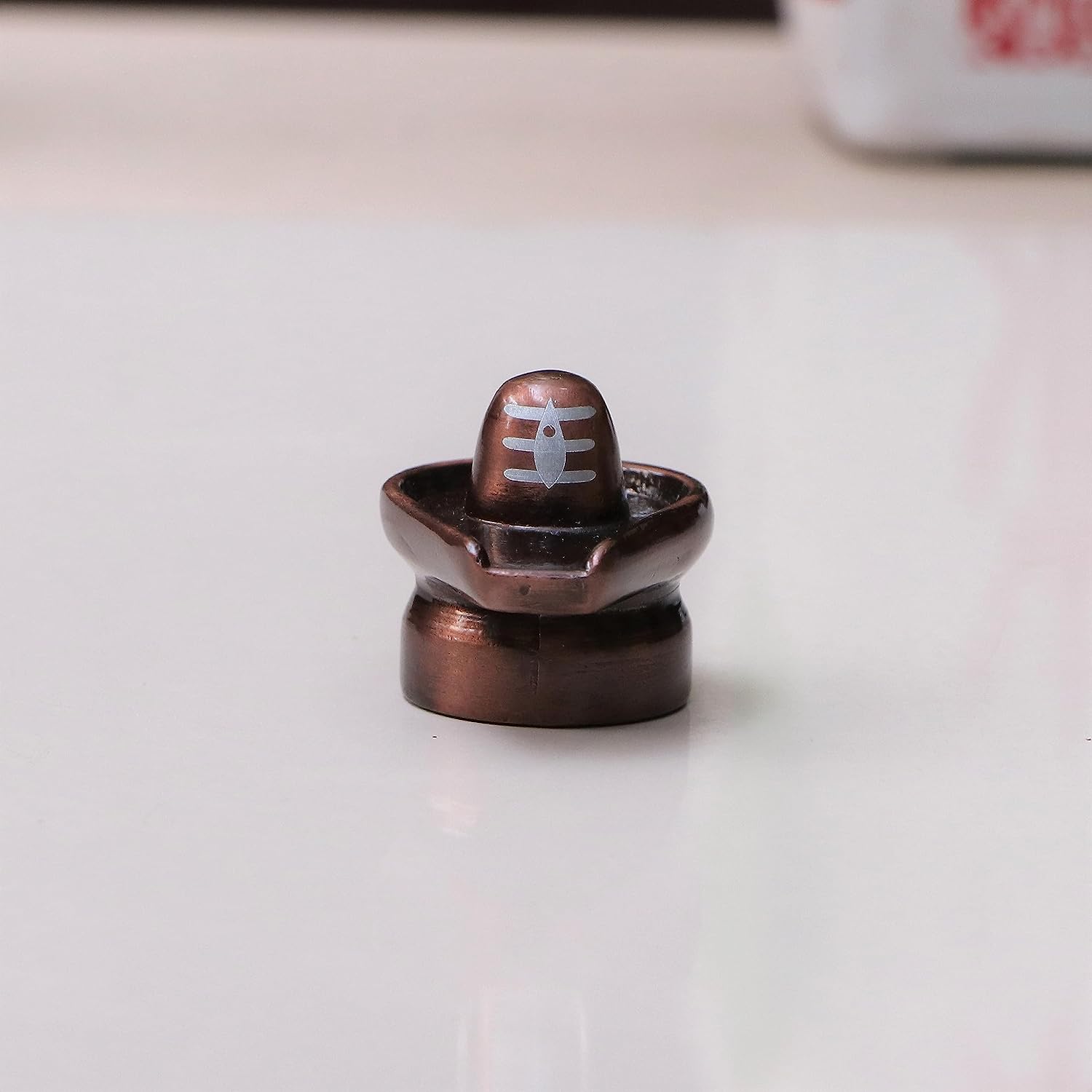 DreamKraft Metal Shivling Idol | 3.5cm Height | 5x3.5x3.5cm | 120 gm | Brown
