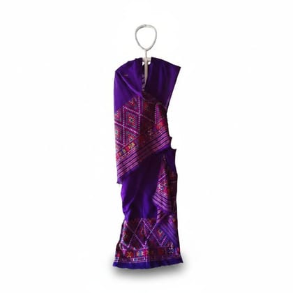 Handwoven Purple Traditional Saree