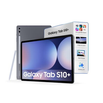 Samsung Galaxy Tab S10 Plus [Smartchoice], S Pen in-Box, 31.5 cm (12.4 inch) Dynamic AMOLED 2X Display, 12 GB RAM, 256 GB Storage, Wi-Fi + 5G Tablet, Moonstone Gray Samsung Galaxy Tab S10 Plus [Smartchoice], S Pen in-Box, 31.5 cm (12.4 inch) Dynamic AMOL