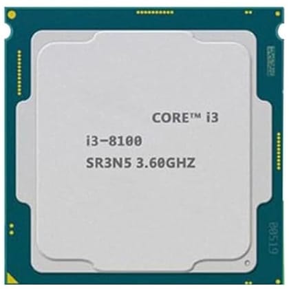 Intel Core i3 8100/8300/8350 8th Generation, 3.1/3.2/3.6/3.7/4.0 GHz, LGA1151 Socket, 4 Cores, 4 Threads, 6/8 MB Cache, LGA 1151 Desktop Processor, 1 Year Warranty (Silver)