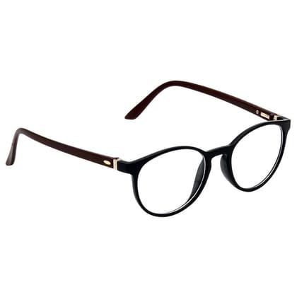 Hrinkar Plastic Full Rim Oval spectacle frames Men & Women - HFRM-BK-BWN-14