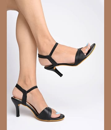 Stylestry Black Women's Sandal Heels