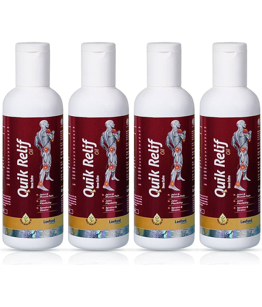 Quik Relif Herbal Ayurvedic Pain Relief Oil for Muscle & Joint Pain Relief 50ml ( Pack Of 4)