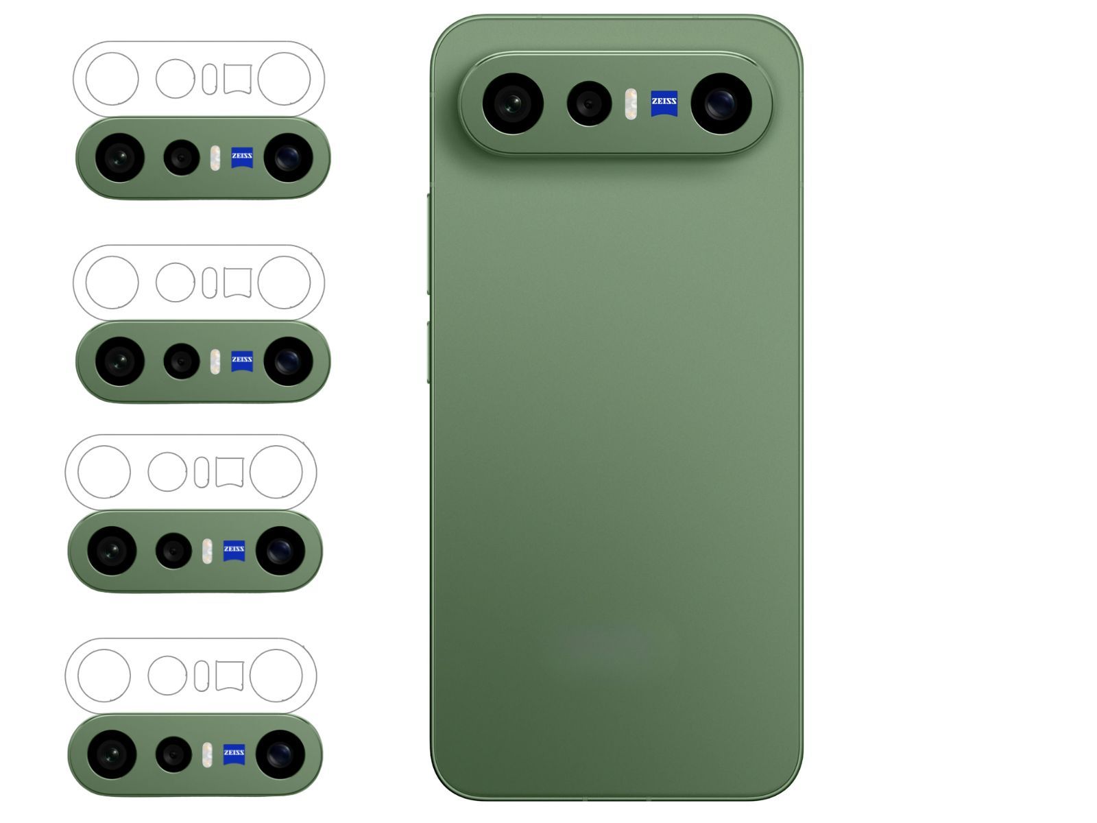 ISAAK Back Camera Lens Protector compatible for Vivo X300 FE (Pack of 4)