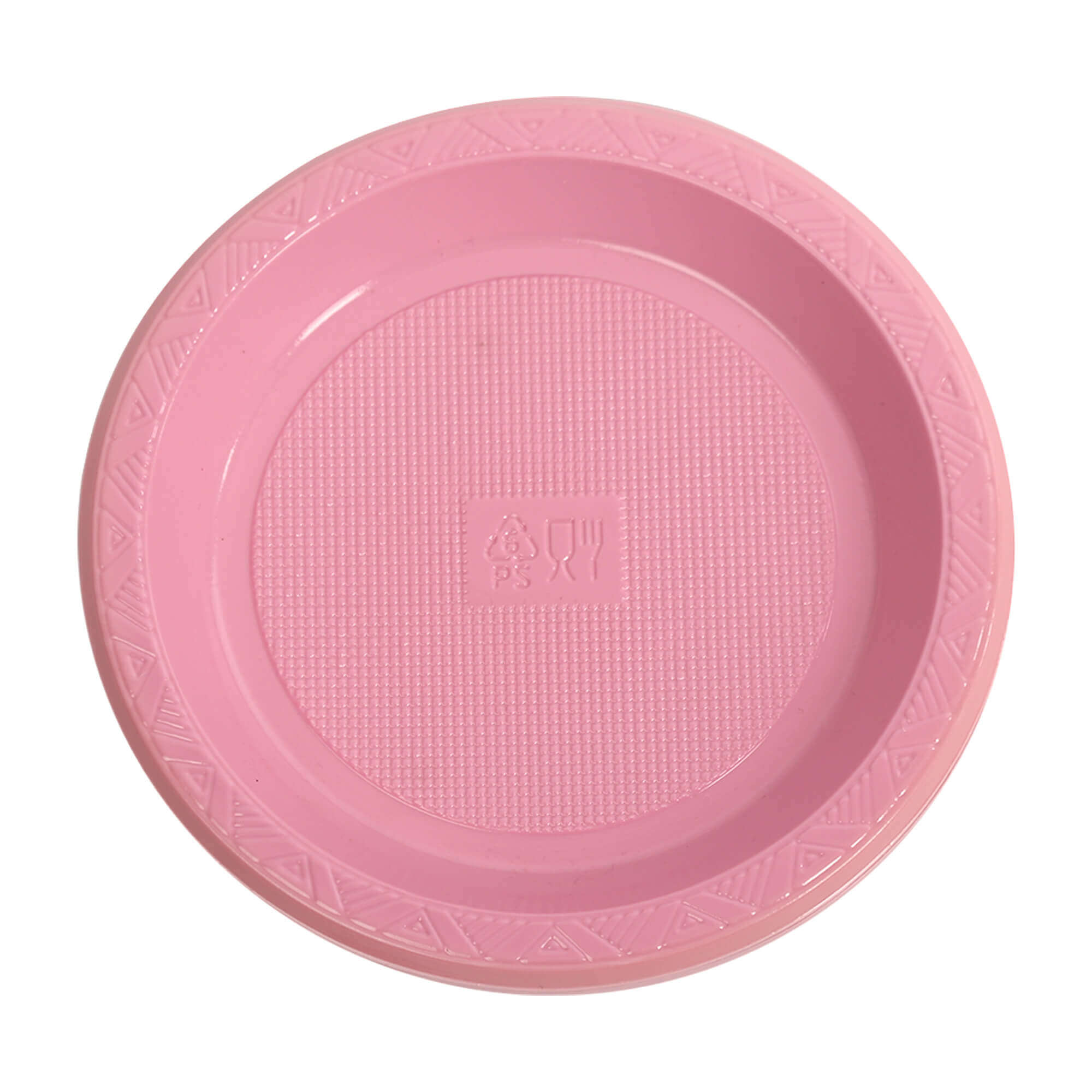 Wanna Party 10" Premium Plastic Pink Round Plates - 10CT