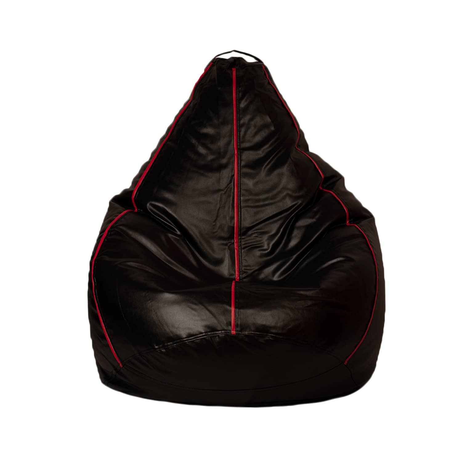 Craftlayout Strip Bean Bag Cover Black Red XXL