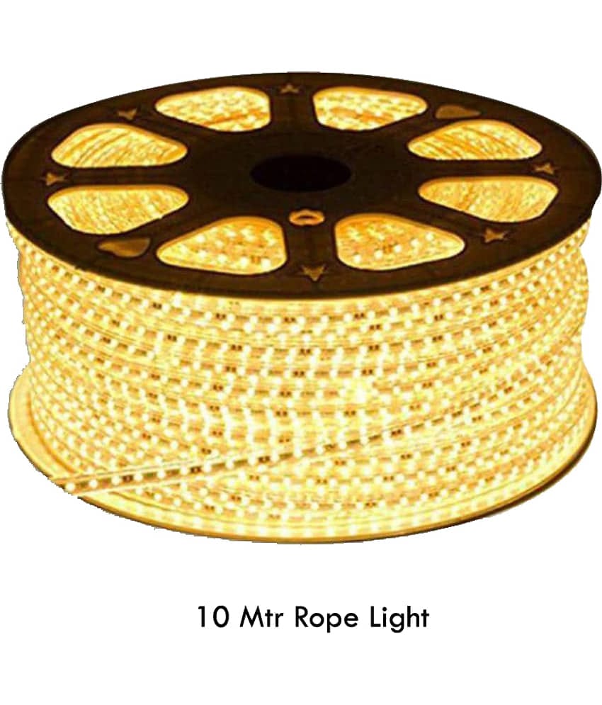 EKRAJ Yellow 10 Mtr LED Rope Light ( Pack of 1 )