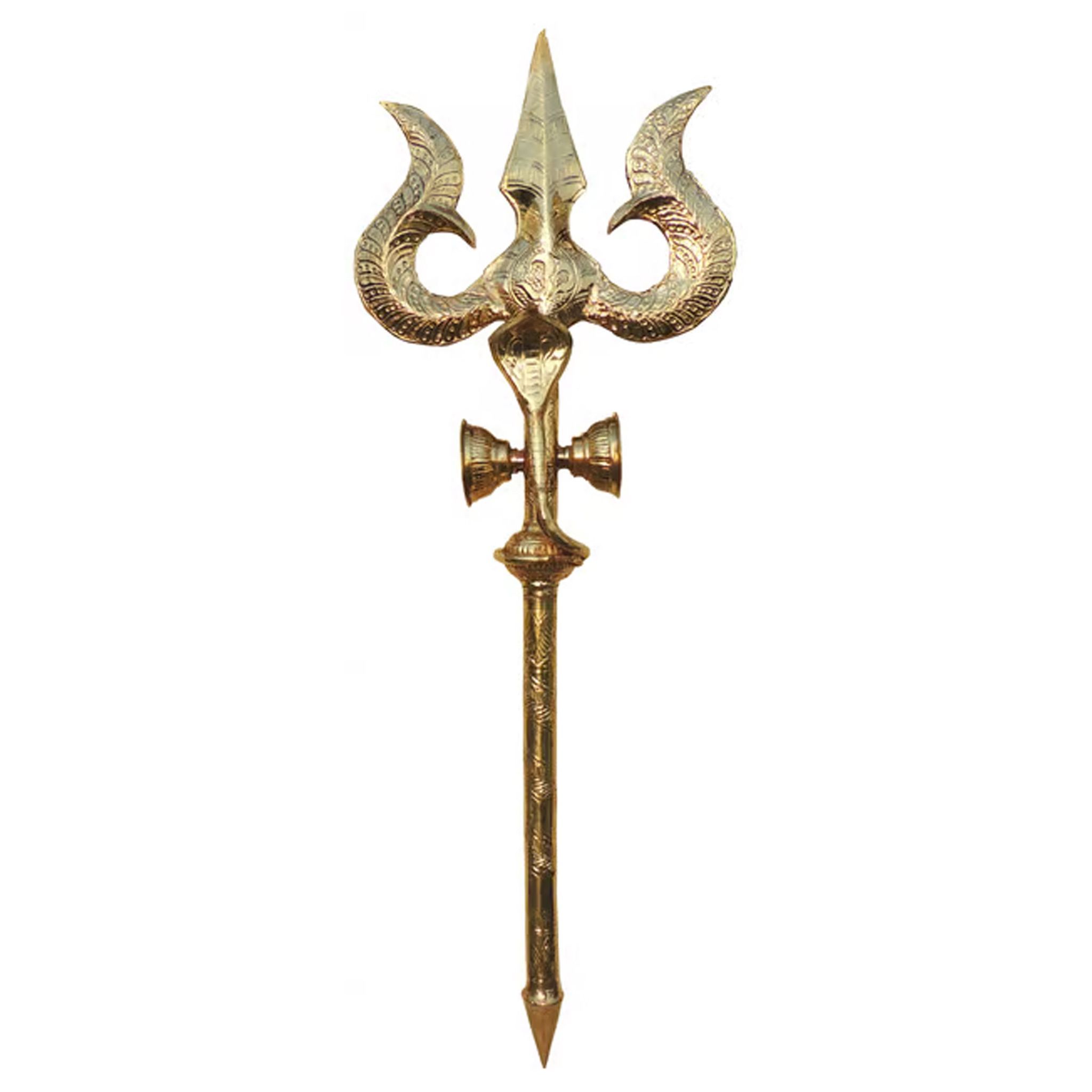Brass Trishul, Height : 38 Inch (ZMAS622 E)