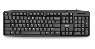 Foxin FKB-102 Plus Wired USB Keyboard USB Plug-and-Play Full-Size,Compatible with Desktops,Laptops (Black)