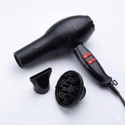 HAIR DRYER 1800 Watt Hair Dryer N -6130 Hot & Cold with 2 Speed and 2 Heat Setting Removable Filter and Airflow Nozzle hair dryer for men hair dryer for women hair dryer Multicolor.