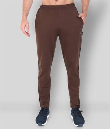 Zeffit - Brown Cotton Blend Men's Trackpants ( Pack of 1 )