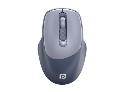 Portronics Toad 7 Wireless Mouse, Bluetooth 5.3V & 2.4 GHz Wireless, Adjust Sensitivity Upto 3200 DPI, Rechargeable Built in Battery - Grey