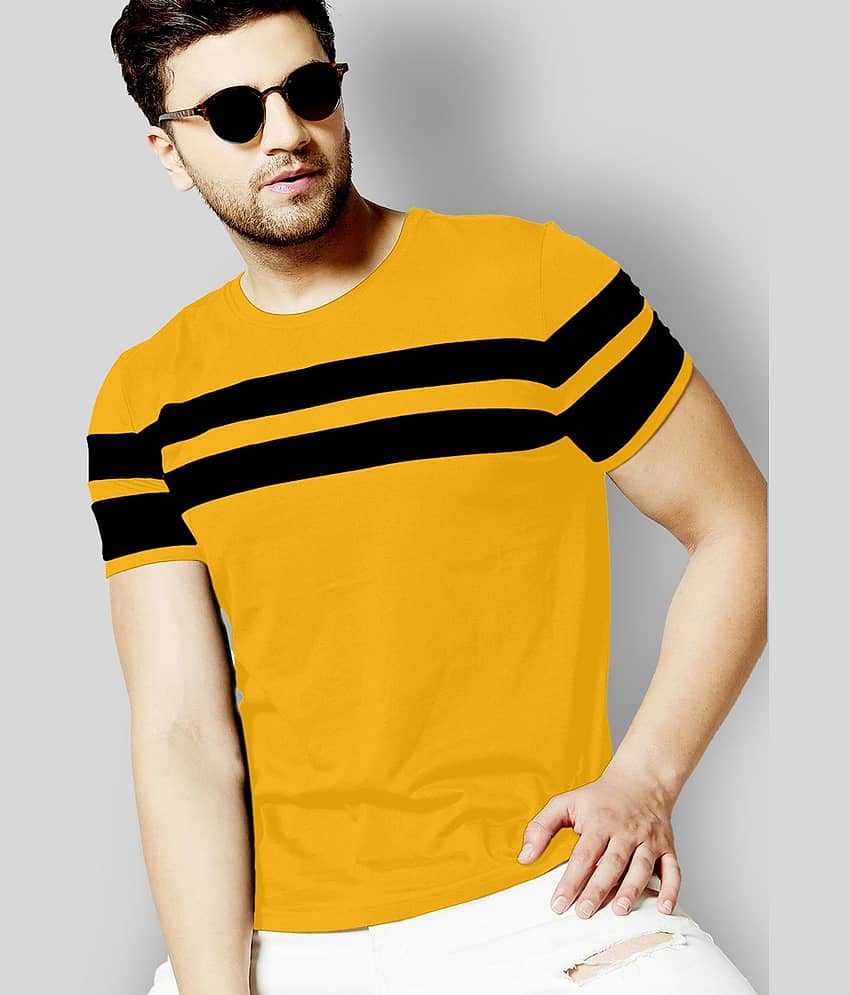 AUSK Pack of 1 Cotton Blend Regular Fit Men's T-Shirt ( Multicolor )