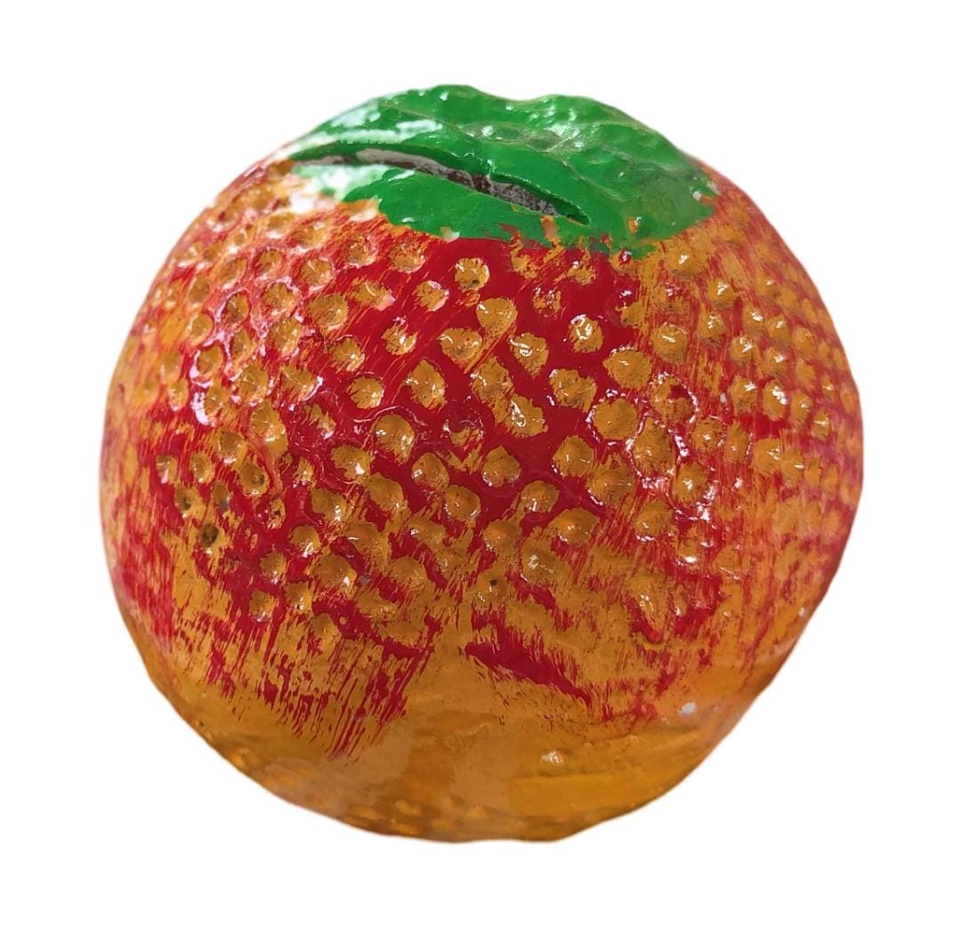 Hand painted ceramic orange fruit figurine home decor