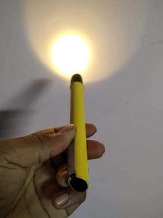 AABHA Plastic Mini Medical Doctor Pocket Pen Torch Warm Yellow Light