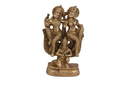 Arihant Craft� Hindu God Lakshmi Narayan Idol Hand Made Showpiece � 21.5 cm (Brass, Gold) Arihant Craft� Hindu God Lakshmi Narayan Idol Hand Made Showpiece � 21.5 cm (Brass, Gold)