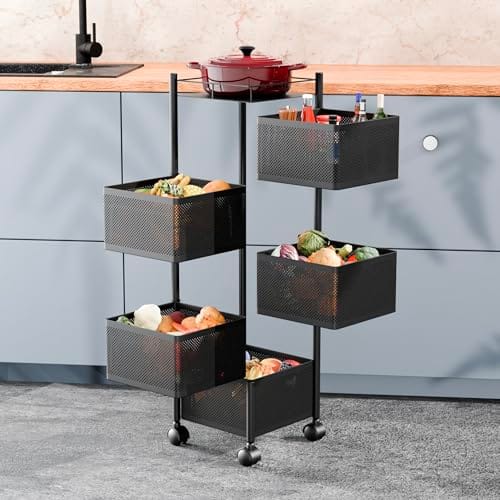 TEX-RO Kitchen Trolley with Wheels 3