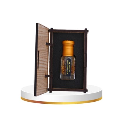 alnaqi fragrances White Oud Classic Attar |Perfume Oil | Unisex Arabian Attar | Alcohol-Free Roll-On | Long-Lasting Concentrated Perfume Oil with White Oud, Floral & Woody Notes
